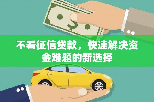 师宗不看征信贷款，快速解决资金难题的新选择